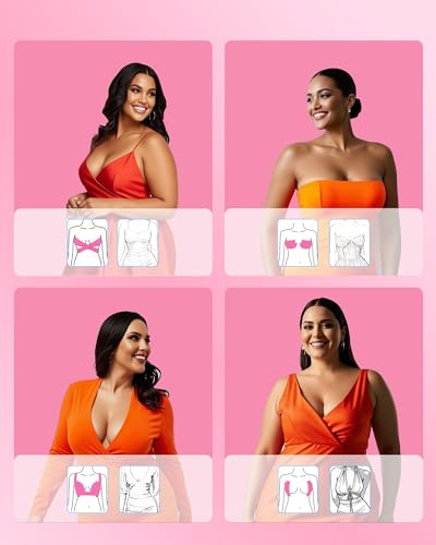 Boob Tape Breast Lift Tape for Large Breasts,2 Pcs Silicone Breast Reusable Adhesive Bra, Bob Tape for Large Breasts A-G Cup3