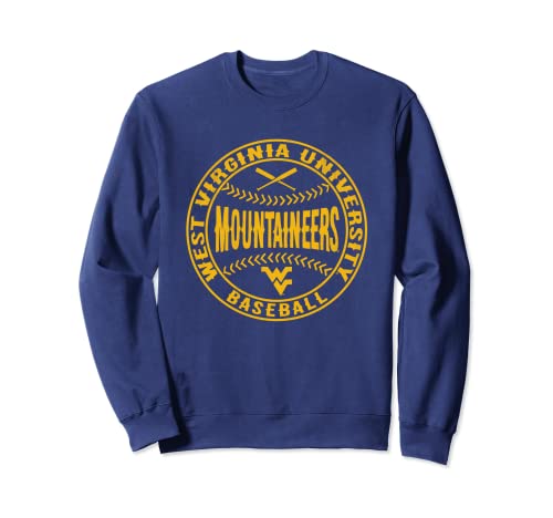 West Virginia Mountaineers Baseball Homerun Navy Sweatshirt