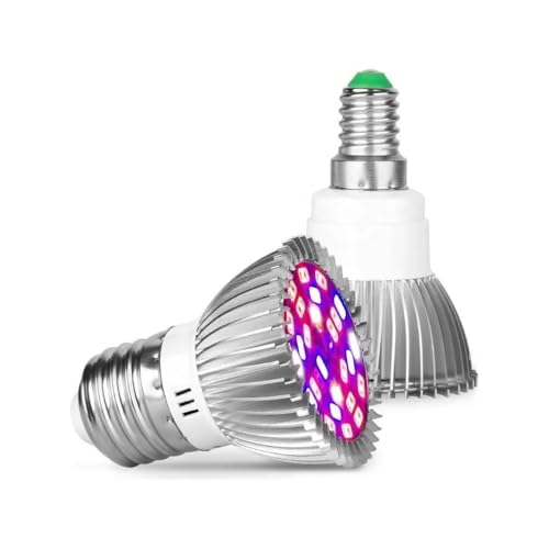 Lâmpada LED para Plantas, 28W, Espectro Completo, para Cultivo Indoor, Kit com 2 Unidades