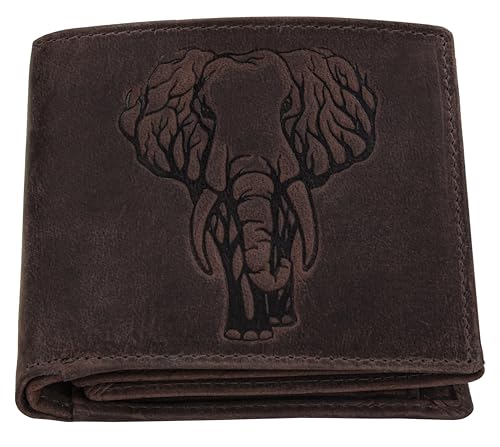 URBAN FOREST Mastodon Vintage Brown Leather Wallet for Men 2 41D67PVT9mL