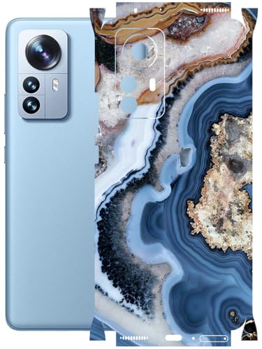Image of AtOdds - Full Body Back Screen Guard Protector Film - Lamination Wrap Skin Sticker Compatible with XIAOMI Mi 12 PRO | Scratchproof Matte Finish (Floor Marble)