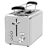 【3 Tasten Grundfunktionen 6 Einstellbare Bräunungsstufe】Bereiten Sie einfach für mehrere Personen individuell Toastscheiben in unterschiedlichen Bräunungsgraden vor. So wird jeder Geschmack schnell abgedeckt. REHEAT-Funktion kann geröstetes Brot erwärmen und vor Verbrennungen schützen. Mit der Defrost-Taste kann gefrorenes Brot direkt im Gerät aufgetaut werden