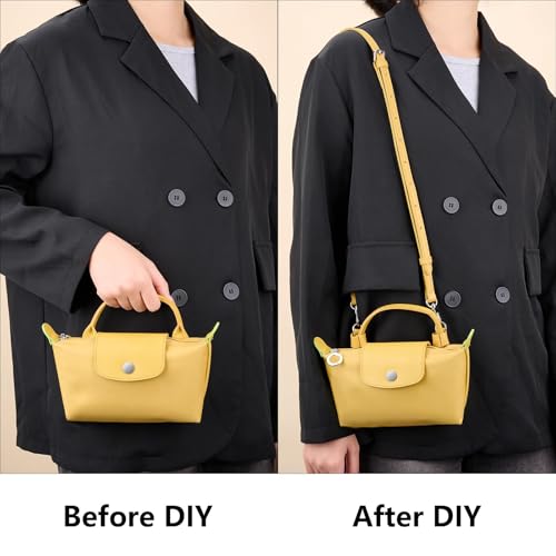Image of Purse Straps Kit Compatible with Le Pliage XS, Crossbody Strap Replacement Adjustable for Longchamp Christmas