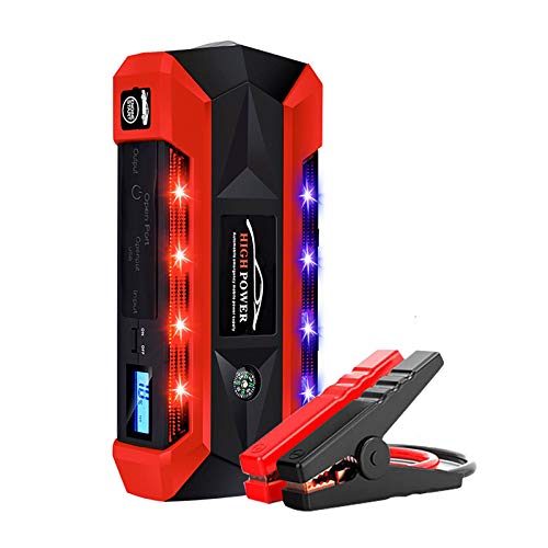 YUN Clock Auto Starthilfe Power-Bank Gerät 89800 Mah 600A 12V Jump Starter Booster Akku Batterie 4 USB-Anschluss LED Taschenlampe Unterstützt