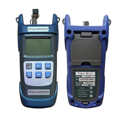 FIBAsource Optical Power Meter with Backlit LCD Display, FC/SC Connector, Fibre Optic Power Tester Measuring Range -70dBm to +10dBm