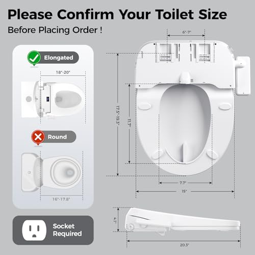 Luxury Heated Toilet Seat Bidet Combo
