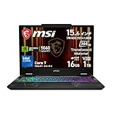 MSI ゲーミングノートPC Cyborg 15 B2RW GeForce RTX 5060 Core 7 240H 15.6インチ メモリ 16GB SSD 1TB リフレッシュレート144Hz Windows11 Cyborg-15-B2RWFKG-1162JP