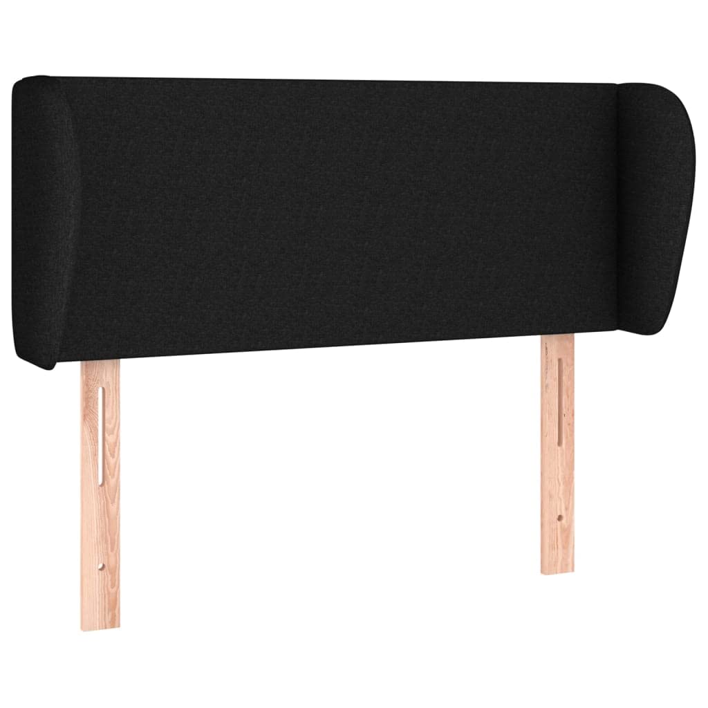 Tête de Lit avec Oreilles Excellent Soutien du Dos Meuble de Chambre à Coucher Décoration Intérieure Design Moderne et Élégant Noir 93x23x78/88 cm