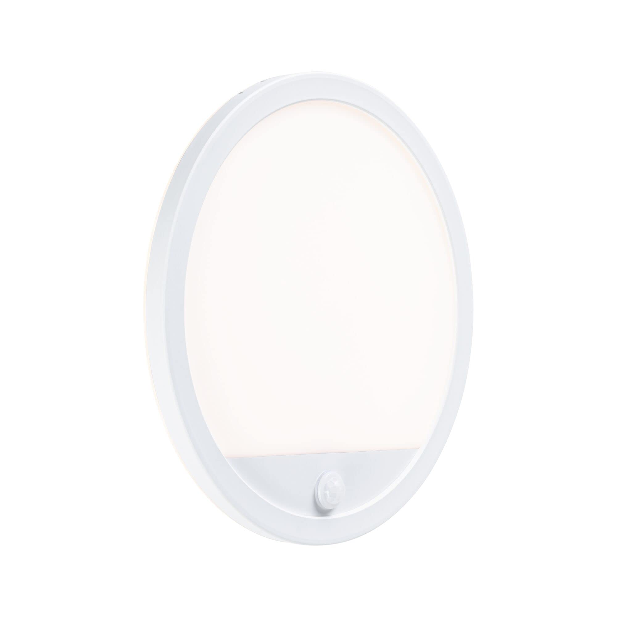 Paulmann 94706 Lampada LED per esterni pannello Smart Home Zigbee Lamina sensore IP44 rotonda 280mm 2200-3000K 14W 1150lm bianco plastica Tunable Warm