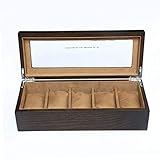 ❤Ein schönes, Retro-stilistisches Kästchen, mit dem Sie Ihre Sammlung von Armbanduhren speichern, ausstellen, schützen und organisieren können. Die ist die perfekte Schachtel, die die Schönheit der Uhren erhebt.