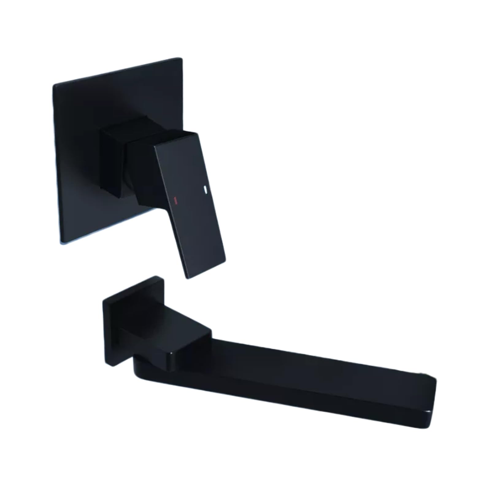 Mgnsjgyxn Black Embedded Hot Melt Wall Mounted Taps Basin Concealed All-Copper Hot-Melt Basin Faucet Wall-Mounted Swingable Embedded Washbasin Faucet Black Pre-Embedded Hot-Melt