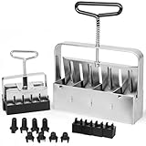 TILLERMAN Heavy Duty Soil Blocker Bundle – Large & Small Handheld 2-Inch Soil Block Makers with 3 Types of Interchangeable Seed Pins – Seed Starter Tool for Seedlings, Cuttings, Greenhouse, Garden