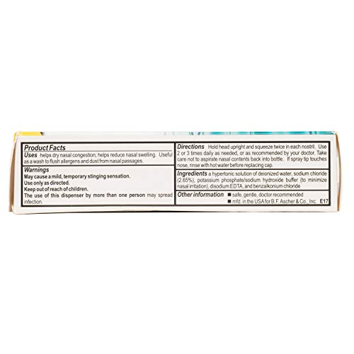 AYR Allergy & Sinus Hypertonic Saline Nasal Mist, White, 1.69 Fl Oz - Image 5