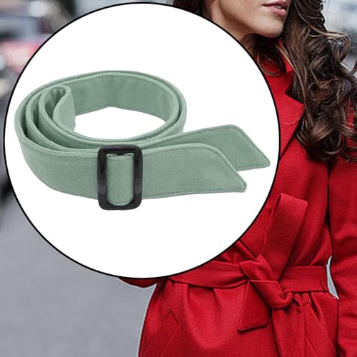 Women Wool Overcoat Waist Belt with Buckle Replacement for Shopping Overcoat4