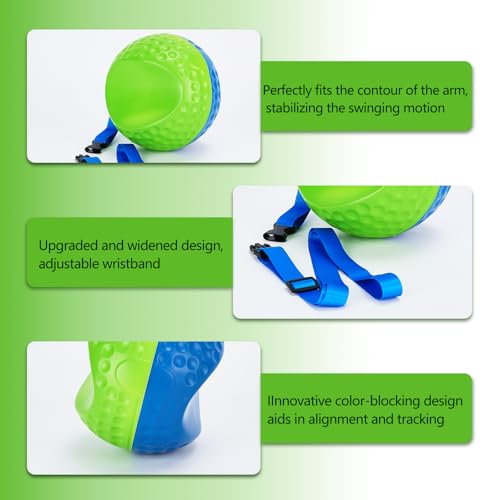 MELE LINKS Golf Training Aid Ball with Adjustable Lanyard – Impact Practice Tool to Fix Slice & Hook, Improve Swing Consistency for Beginners & Pros - Thumbnail 6