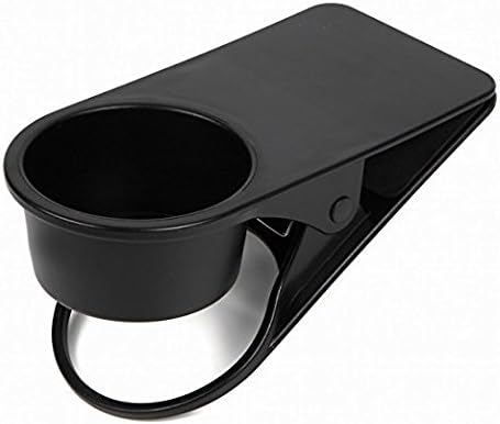 Amazon Ouomm テーブルのカップホルダークリップ ドリンクホルダーテーブルのカップホルダータンブラーマグキャンプ用品卓越した使いやす屋外の キャンプカーbbq ブラック ブラック グラスホルダー オンライン通販