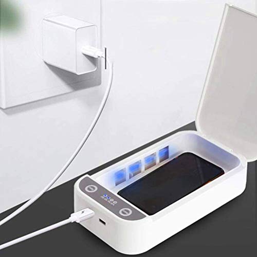 Cell Phone Sanitizer UV, Portable UV Light Smart Phone Sterilizer, Cell Phone Cleaners UV Light Sanitzier Box,Aromatherapy Function Disinfector for iOS Android Smartphones Jewelry Watch