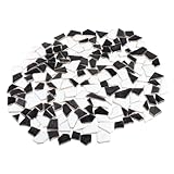 Palette variée : Avec assortiment coloré incluant noir, blanc et gris, ces carreaux mosaïque conviennent parfaitement pour divers loisirs créatifs et décorations personnalisées