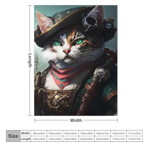 Chat impression 3D couverture pour canapé et linge de lit - 6