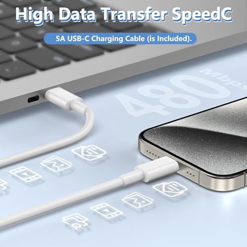 2Pack USB C Ladegerät Ladekabel für iPhone 17 16 15/17 16 15 Pro/17 16 15 Pro Max/Plus,2Pack 20W USB C Power Adapter Schnellladekabel für iPad Pro/Air/10.Generation,Schnellladegerät mit Kabel 2M