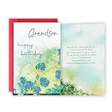 FSSDAS Grandson Birthday Card, Happy Birthday Cards Gifts for Grandson from Grandma Grandpa Grandmother Grandfather Family.