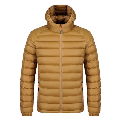Parka d'hiver décontractée pour homme veste de sport d'extérieur épaisse avec chapeau