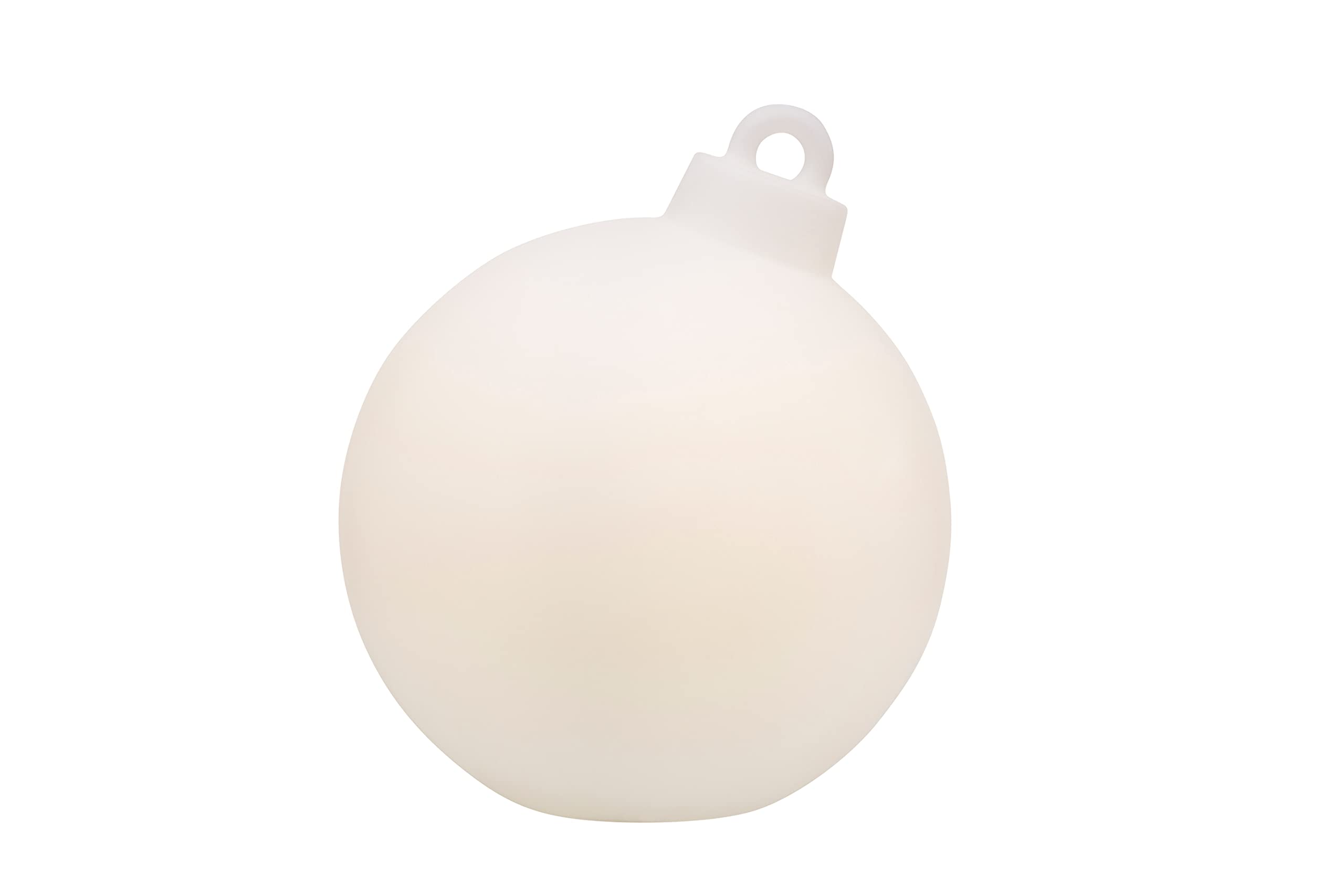 8 seasons design Shining Christmas Ball LED Weihnachtskugel (33 cm, weiß) E27 Fassung inkl. Leuchtmittel in warmweiß, große Weihnachtsdeko, Winterdeko, für außen und innen