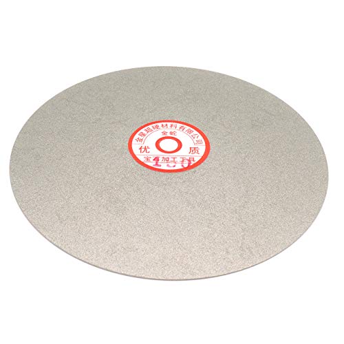 Rannb 8-inch Dia 150 Grit Diamond Coated Flat Lap Wheel Grinding Disc Polishing Tool for Polishing Jewelry, Glass & Rock