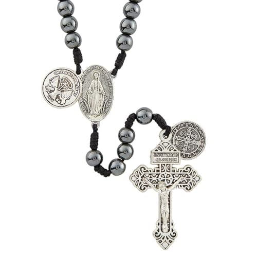 Christian Brands Army Paracord Rosary, 16-Inch, Zinc Alloy