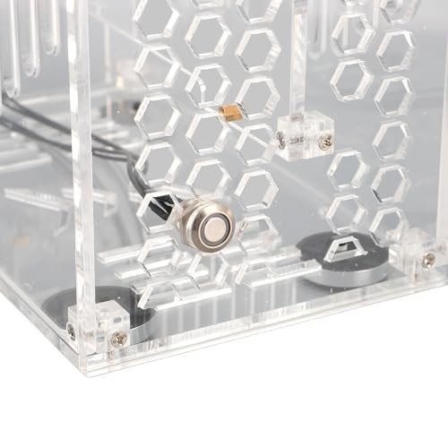 Mini ITX PC Case Clear Acrylic Portable Desktop Computer Case with 360° Open Airflow Design for DIY Gaming and Compact Builds (Transparent) miniatura 6