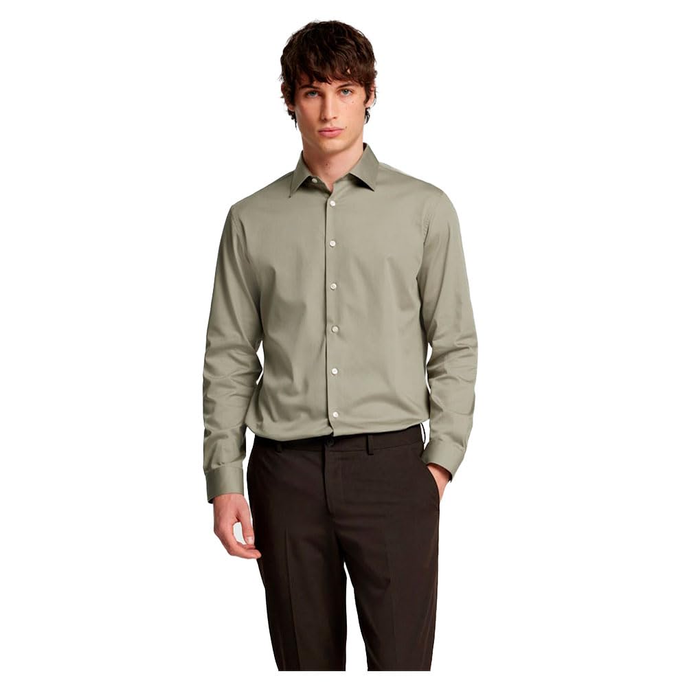 SELECTED FEMME Men's Slhslim Performance Shirt Ls Noos