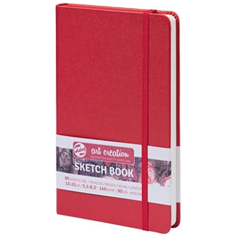 Talens Art Creation Sketchbook 80 Sheets, 13 cm x 21 cm, Red Cover