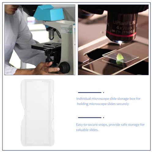 Rangement pour lames de microscope Veemoon avec compartiments individuels de protection