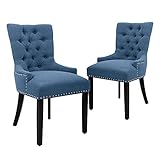 CangLong Modern Elegant Button-Tufted Upholstered Fabric with Nailhead Trim Side Room Accent Bedroom...