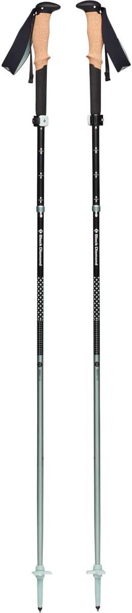 BLACK DIAMOND Pursuit Trekking Poles (Pair) | Natural Cork Grips | FlickLock Adjustable Aluminum Shafts | Ergonomic Poles for Hiking & Backpacking