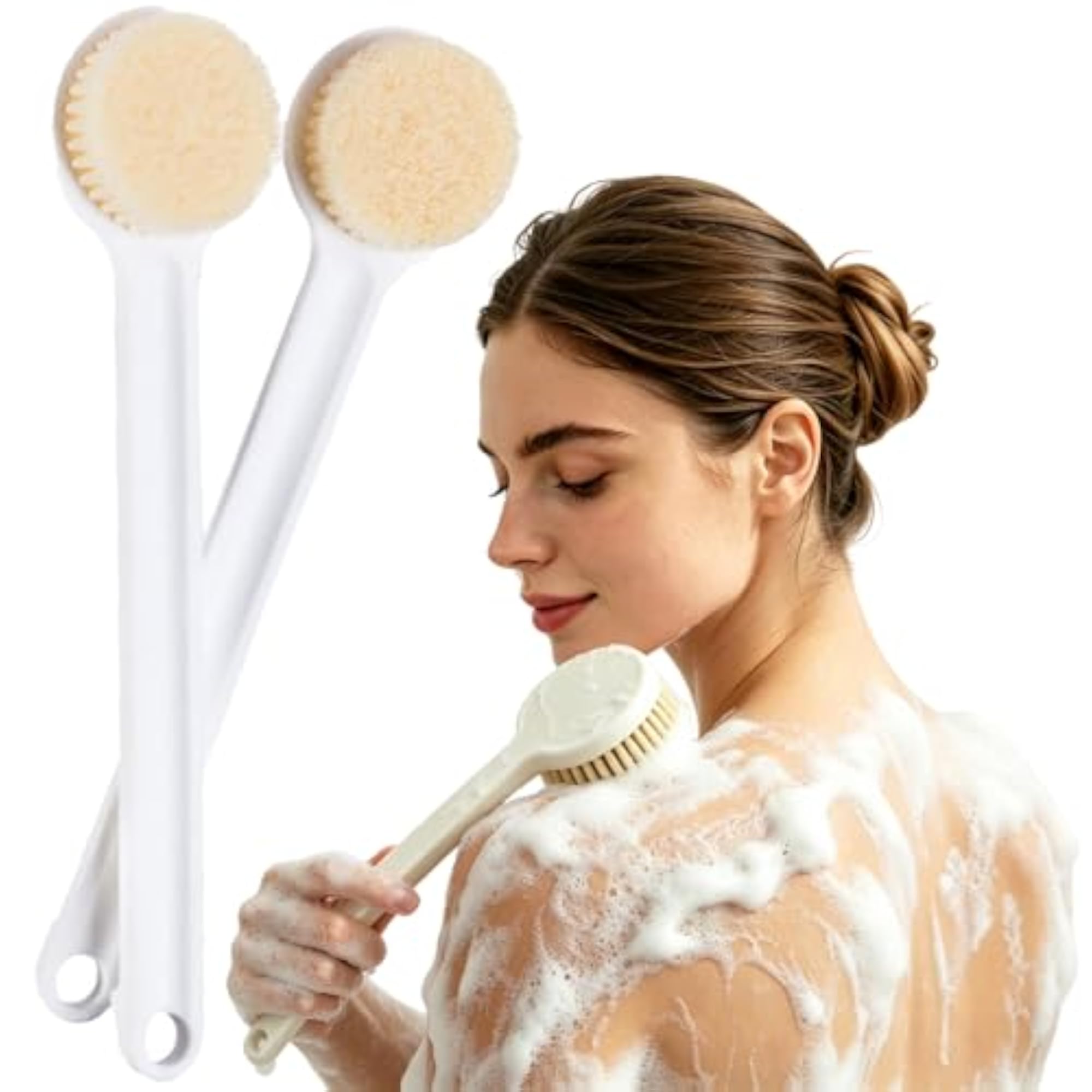 Soft Exfoliating Back Scrubber, 2 Pcs