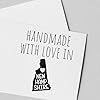 Large Self-Inking Handmade with Love in New Hampshire Stamp - 1-5/8 Size, New Hampshire Residents & Makers, Unique Handmade in NH Stamp for Crafting & Personalization, Custom Stamp #5