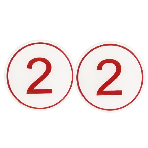 Ruilogod Parking Place Office Desktop Arabic Numeral Symbol Number 2 Sign Sticker (id: aad fed 56f ccf 45e