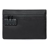 Tactical Tool Bag with Combination Lock - 9.4' x 6.5' Zippered Range Tool and EDC Gear Pouch - Nylon Organization Pouch for Storage, Travel, Office (Black)