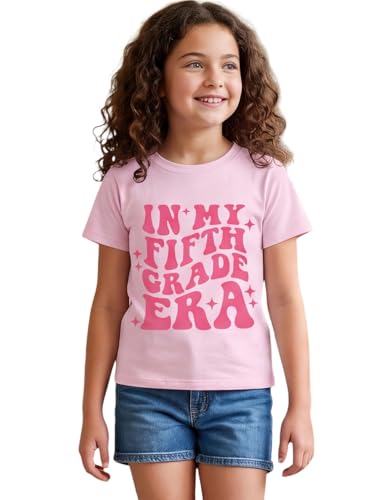 Image of Kids Girls First Day of School Shirt in My Pre-K /Kindergarten /First /Second /Third /Fourth /Fifth Grade Era T-Shirt