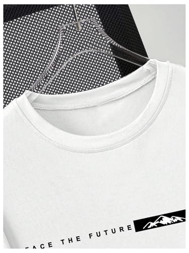Image of RoseSeek Men's Color Block Short Sleeve Tee Shirts Casual Crewneck T Shirt Trendy Summer Tops