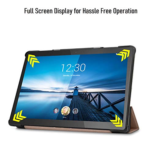 Image of Robustrion Smart Trifold Hard Back Flip Stand Case for M10 FHD Plus 10.3 inch(26cm) - Gold