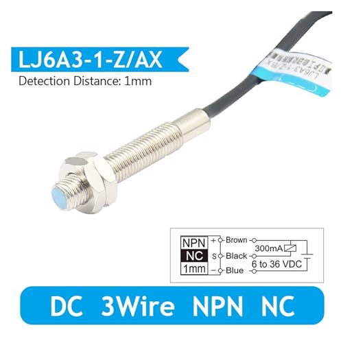 Sensor de proximidad LJ6A3-1-Z-AX M6 PNP para control de posición 3