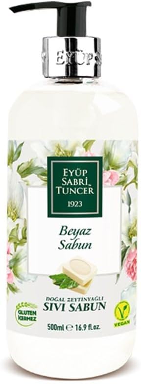 Eyüp Sabri Tuncer Doğal Zeytinyağli Sıvı Sabun Beyaz Sabun (500 ml)