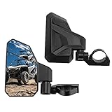 KEMIMOTO UTV Side Mirrors for 1.6'-2' Roll Bar, 3 Adjustment Methods UTV Mirrors with Convex Mirror Compatible with Polaris RZR, Pioneer, Can Am Maverick X3, Kawasaki Teryx- 1 Pair