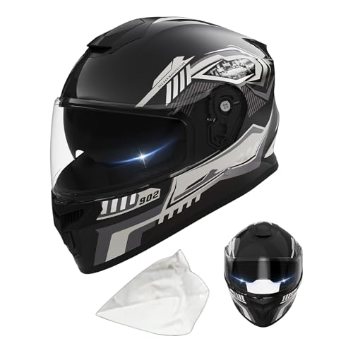 Casque de moto et scooter avec protection hivernale amovible pour le VTT