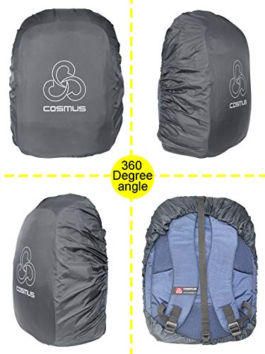 Image of Cosmus Rain & Dust Cover with Pouch for Laptop Bags and Backpacks (Grey)