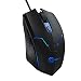 Gaming Mouse Wired, OMBAR 6 Buttons 4 DPI Adjustable Auto Breathing Backlight Optical Comfortable Grip Ergonomic PC Gaming Mice for Windows 7 / 8 / 10 / XP Vista Mac Macbook Linux, Black.