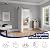 FREDBECK 48X84(Double 24x84) White Bi-fold Barn Door Sliding Folding Door Double Barn Door with 52" Hardware Kit & Handle,Solid MDF Door with Water-Proof PVC Surface for Closet,Assembly Required
