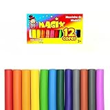 Kit Educativo com 6 Caixas de Massinha de Modelar Colorida para Uso Escolar e Brincadeiras (12...